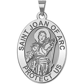PicturesOnGold.com Saint Joan of Arc Religious Medal 10K And14K Yellow or White Gold, or Sterling Silver