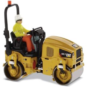 Diecast Masters 1:50 Caterpillar CB-2.7 Utility Compactor | High Line Series Cat Trucks & Construction Equipment | 1:50 Scale Model Diecast Collectible | Diecast Masters Model 85593