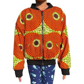 RaanPahMuang Childrens Warm Lined Cotton Dashiki Jacket Front Pockets Boys Girls