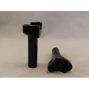 V-Factor Black FXSTB Style Handlebar Risers For All Harley Models Sportster Dyna Road King