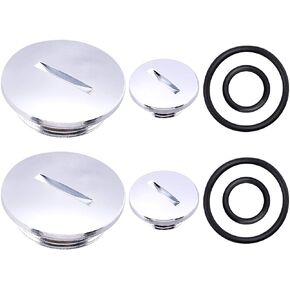 PAGOW 2 Sets of Quad Engine Stator Side Cover Caps W/Seals 50cc/70cc/90cc/110cc/125cc Fit for ATV BMS Roketa Taotao SunL Coolster