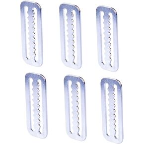 Dive Stainless Steel Webbing Weight Belt Keeper,Scuba Weight Belt Keepers, 316 Stainless Steel 6PC Diving Webbing Belt Slide Stopper Weight Retainer Clips for Standard 5cm Diving Weights Belts