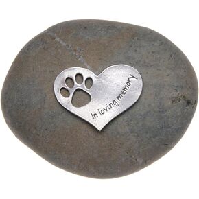 Comforting Dog Memorial Gift - Sympathy or Condolence Gift for Loss of Pet - in Loving Memory Stone by Whitney Howard Designs