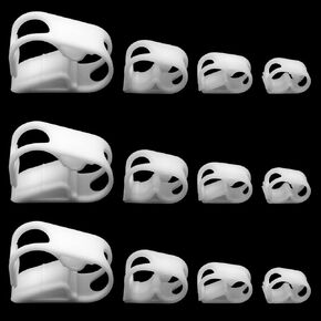 مشابك أنابيب بلاستيكية، 4 مقاسات، مشبك أنبوبي للتحكم في تدفق الصمام قابل للتعديل، أبيض، 24 قطعة in Kuwait