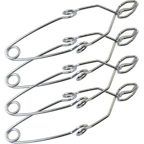 4pcs Steel Wire Test Tube Clamp 145mm Fit for 5-40mm Tube for Laboratory Experiment Testing Holder Tool