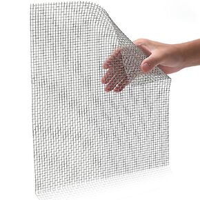 20 شبكة من الفولاذ المقاوم للصدأ شاشة 1 حزمة شبكة سلكية منسوجة 11.3 × 14.3 بوصة (283 × 363 مم) لشاشة شبكية، لا توجد شاشة تهوية معدنية قابلة للصدأ بسهولة للشواء، وشرفة الشاشة، والأرضية، والجدار، ومداخن الموقد in Kuwait