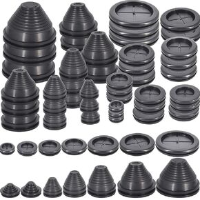 Rubber Grommets Wire Protection,Closed Rubber Grommet,Firewall Solid Closed Hole,Firewall Plug Grommet Synthetic Wire Protection Hole Grommets,for Drill Hole Wire Electrical Appliance Plumbing