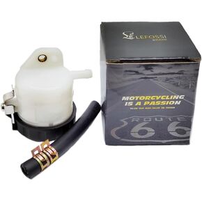 Universal Motorcycle Front Brake Master Cylinder Brake Pump Tank Oil Cup Fluid Bottle Reservoir Aftermarket Part compatible with/for NINJA636/1000 ZX-6R ZX6R ZX-10R ZX10R ZX-14R Z1000SX