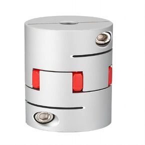 Aluminum Alloy Shaft Coupling Bore 15mm to 20mm D55mm L78mm Top Wire Clamp Plum Coupling High Torque Coupling Encoder Aluminum Coupling Star Coupling