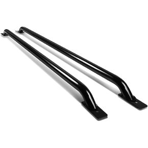 DNA MOTORING RAIL-010-BK Pair of Truck Bed Rails for 99-00 Chevy Dodge GMC 1500 2500 3500 with 6.5ft Bed,Black