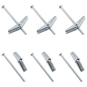 30Pcs 3/16 x 3 Inch Round Head Toggle Bolt and Wing Nut, Metal Toggle Bolts Heavy Duty Wall Anchor Bolts Molly Screws for Drywall Wood Hanging Item