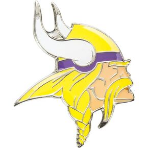 aminco NFL Minnesota Vikings Team Logo Pin, team color (NFL-PN-001-21)
