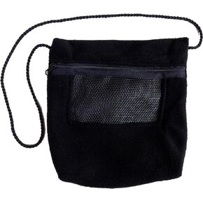 Bonding Carry Pouch for Sugar Gliders and Other Small Pets (Black)