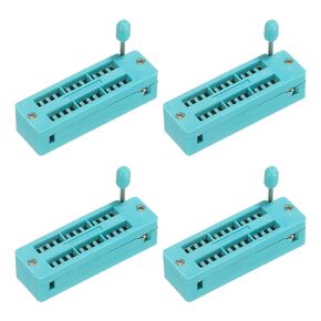 PATIKIL Universal IC Test ZIF Socket 28 Pin 2.54mm Pitch Narrow for Microcontroller, Chip, Breadboard, Program IC's, 4 Pack