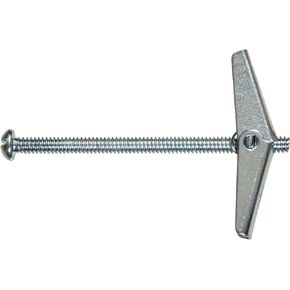 41428 Hillman 1/4 in. Dia. x 3 in. L Round Steel Toggle Bolt 6 pk, No Size, No Color