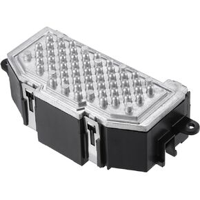 ACROPIX HVAC Blower Motor Resistor Replacement Fit for Audi A4 A5 A8 - Pack of 1 Silver Tone