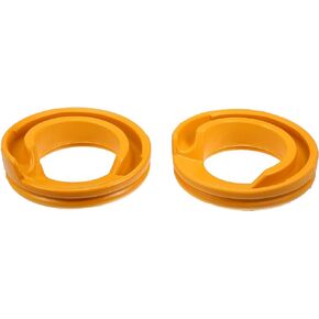 X AUTOHAUX 2 Pcs Yellow Rear Lower Suspension Coil Spring Insulator No.13322648 for Buick Regal 2014-2017