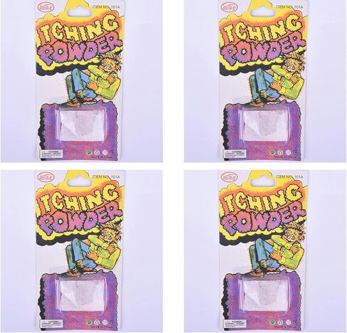 4Pcs Helpful Funny Itching Powder Safe Broken Glass Itching Powder Feminine Powders Ength of Product is 14cm and The Width is 7.5cm Easy to Carry, Feminine Care in Saudi Arabia