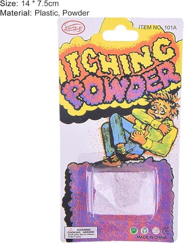 4Pcs Helpful Funny Itching Powder Safe Broken Glass Itching Powder Feminine Powders Ength of Product is 14cm and The Width is 7.5cm Easy to Carry, Feminine Care in Saudi Arabia
