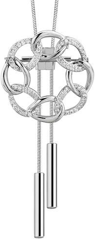 Good Luck Polished Celtic Knot Round Brooch Pendant Necklace Rhinestone Brooches Jewelry for Women Girls Gift in Saudi Arabia