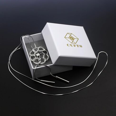 Good Luck Polished Celtic Knot Round Brooch Pendant Necklace Rhinestone Brooches Jewelry for Women Girls Gift in Saudi Arabia