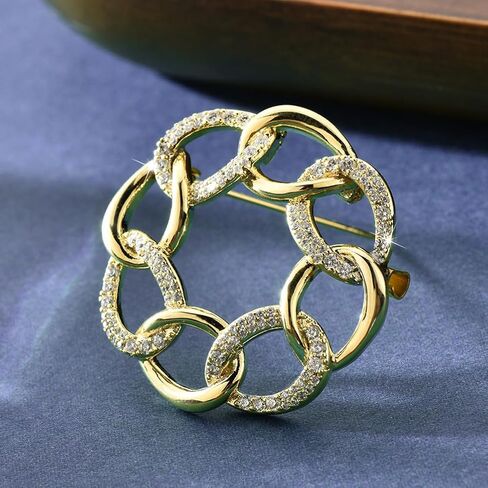 حظا سعيدا مصقول عقدة سلتيك جولة بروش قلادة قلادة حجر الراين دبابيس مجوهرات للنساء الفتيات هدية in Kuwait