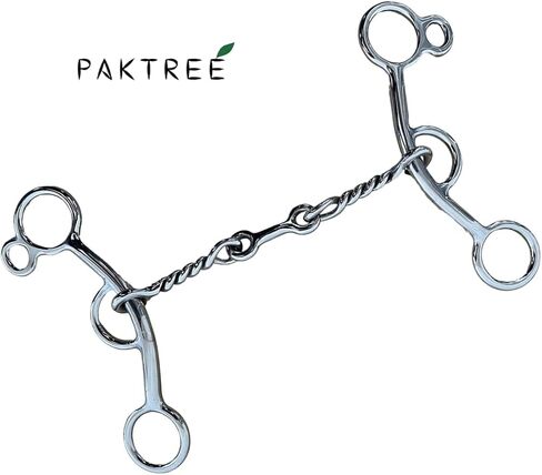 Western Style Dog Bone Mouth Piece Stainless Steel Horse Bit (Large), Silver in Saudi Arabia