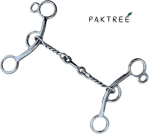 Western Style Dog Bone Mouth Piece Stainless Steel Horse Bit (Large), Silver in Saudi Arabia