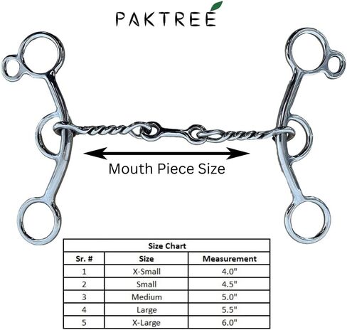 Western Style Dog Bone Mouth Piece Stainless Steel Horse Bit (Large), Silver in Saudi Arabia