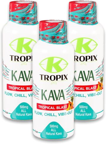 Kava Shot Tropical Blast - مشروب الكافا - مكمل مستخلص جذر الكافا - مشروبات بديلة للكحول - عبوة واحدة in Saudi Arabia