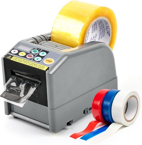 Upgrade Automatic Tape Dispenser, Ribbon Cutting Machine, Upgraded Silicone Wheel for 6-60mm Width Tape/Ribbon, Max. Cutting Length 999mm, Ideal for Shipping, Gift Wrapping, Businesses in Kuwait