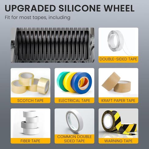 Upgrade Automatic Tape Dispenser, Ribbon Cutting Machine, Upgraded Silicone Wheel for 6-60mm Width Tape/Ribbon, Max. Cutting Length 999mm, Ideal for Shipping, Gift Wrapping, Businesses in Kuwait