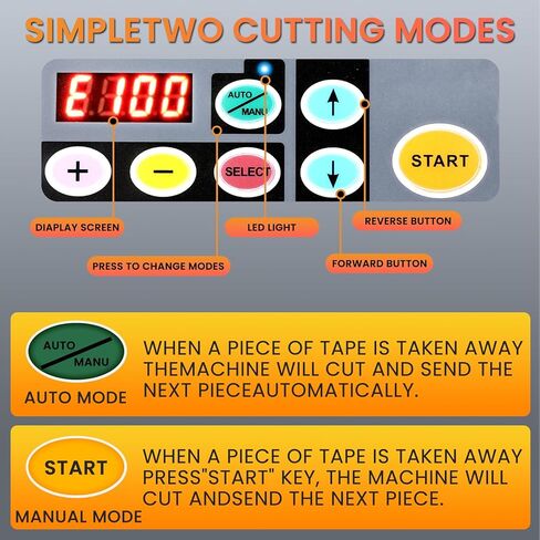 Upgrade Automatic Tape Dispenser, Ribbon Cutting Machine, Upgraded Silicone Wheel for 6-60mm Width Tape/Ribbon, Max. Cutting Length 999mm, Ideal for Shipping, Gift Wrapping, Businesses in Kuwait