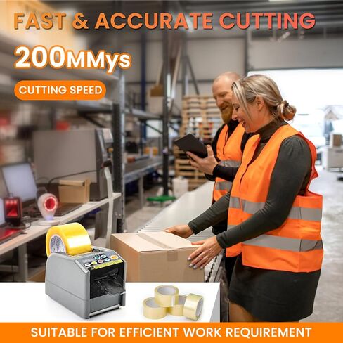 Upgrade Automatic Tape Dispenser, Ribbon Cutting Machine, Upgraded Silicone Wheel for 6-60mm Width Tape/Ribbon, Max. Cutting Length 999mm, Ideal for Shipping, Gift Wrapping, Businesses in Kuwait