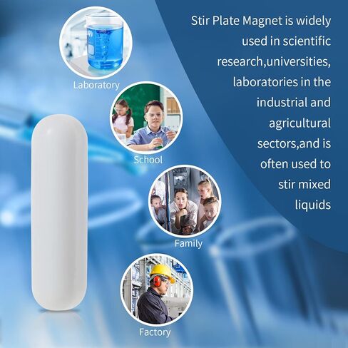20 Pcs 30mm(1.18 inch) PTFE Magnetic Stirrer Mixer Stir Bar,White Color,Laboratory Bar,Stir Plate Bar,Stir Bars… in Saudi Arabia