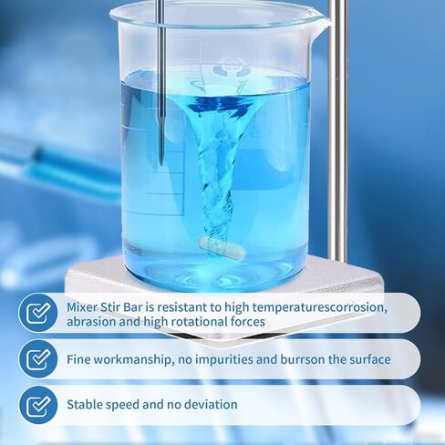 20 Pcs 30mm(1.18 inch) PTFE Magnetic Stirrer Mixer Stir Bar,White Color,Laboratory Bar,Stir Plate Bar,Stir Bars… in Saudi Arabia