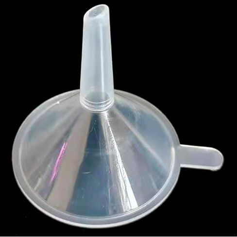 12 عبوة من قمع صغير مقاس 2.16 بوصة لملء الزجاجات الصغيرة وزجاجات المختبر والزيوت العطرية والعطور وفن الرمل وقمع بلاستيكي للمطبخ in Kuwait