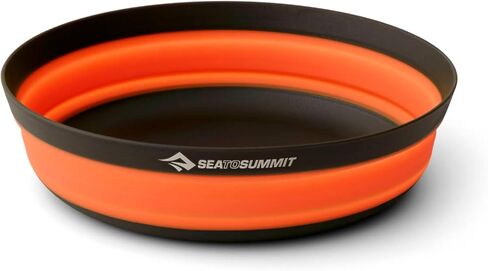 Sea to Summit Frontier Ultralight Collapsible Bowl, Medium (23 fl oz), Puffins Bill Orange | Lightweight collapsible camp bowl folds to under 2 centimeters for ultralight backpacking and space-conscious adventures in Kuwait