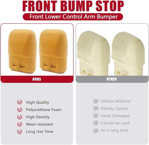 Rear Bump Stop Compatible with Dodge Dakota 1998-2004 Durango 1999-2003 Rear Suspension Control Arm Bumpers 2Pcs Replace 52106438AB in Kuwait