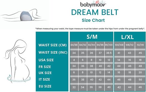 Babymoov Dream Belt Sleep Aid, Maternity Sleep Support & Wedge for Ultimate Comfort during Pregnancy, Large / X-Large, Grey in Saudi Arabia