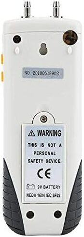 Digital Manometer HT-1890 Dual Port LCD Display Backlight Air Pressure Meter Differential Gauge Gas Pressure Tester with Storage Case 10Psi Max. Pressure in Saudi Arabia