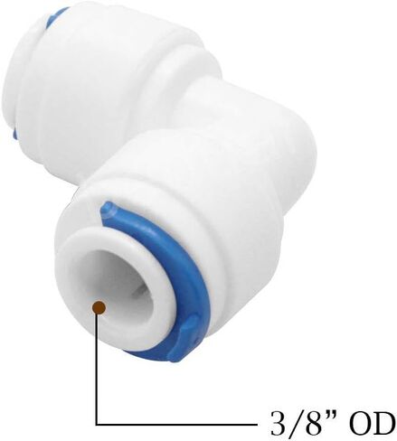 Beduan Water Push to Connect Quick Connect Fitting 3/8" Tube OD for RO Water Reverse Osmosis System Water Tube Fitting (Ball Valve + T + L + I Combe, Pack of 16) in Saudi Arabia