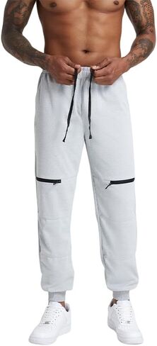 Men's Sweatpants, Slim Fit Men Jogger Pants Tapered Gym Workout Pant for Jogging,Casual Athletics,Running,Training in Saudi Arabia
