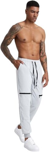 Men's Sweatpants, Slim Fit Men Jogger Pants Tapered Gym Workout Pant for Jogging,Casual Athletics,Running,Training in Saudi Arabia