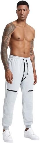 Men's Sweatpants, Slim Fit Men Jogger Pants Tapered Gym Workout Pant for Jogging,Casual Athletics,Running,Training in Saudi Arabia