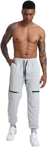 Men's Sweatpants, Slim Fit Men Jogger Pants Tapered Gym Workout Pant for Jogging,Casual Athletics,Running,Training in Saudi Arabia