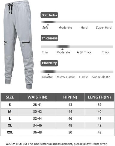 Men's Sweatpants, Slim Fit Men Jogger Pants Tapered Gym Workout Pant for Jogging,Casual Athletics,Running,Training in Saudi Arabia