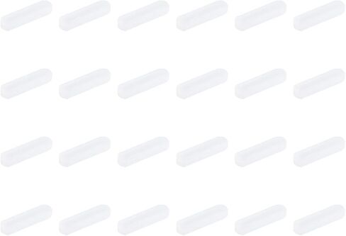 MECCANIXITY محرك مغناطيسي خلاط قضيب تحريك 30 مم (1.18 بوصة) × 8 مم شكل اسطوانة PTFE طلاء مغناطيس أبيض للمختبر 16 قطعة in Kuwait