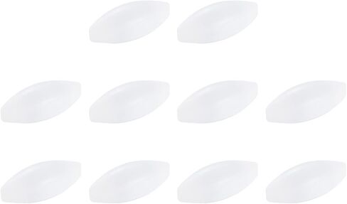 MECCANIXITY Magnetic Stirrer Mixer Stir Bar Rod 25mm(1") x10mm Olive Shape PTFE Coating Magnet White for Laboratory 10Pcs in Saudi Arabia