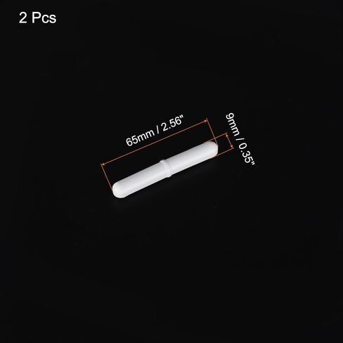 MECCANIXITY محرك مغناطيسي خلاط قضيب تحريك 50 مم (1.97 بوصة) × 9 مم مع شكل دائري PTFE طلاء مغناطيس أبيض للمختبر 2 قطعة in Saudi Arabia